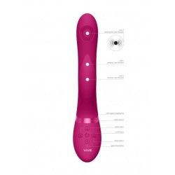 Vibratore rabbit Aimi fucsia 22,3 cm Vibratore rabbit Aimi fucsia 22,3 cm