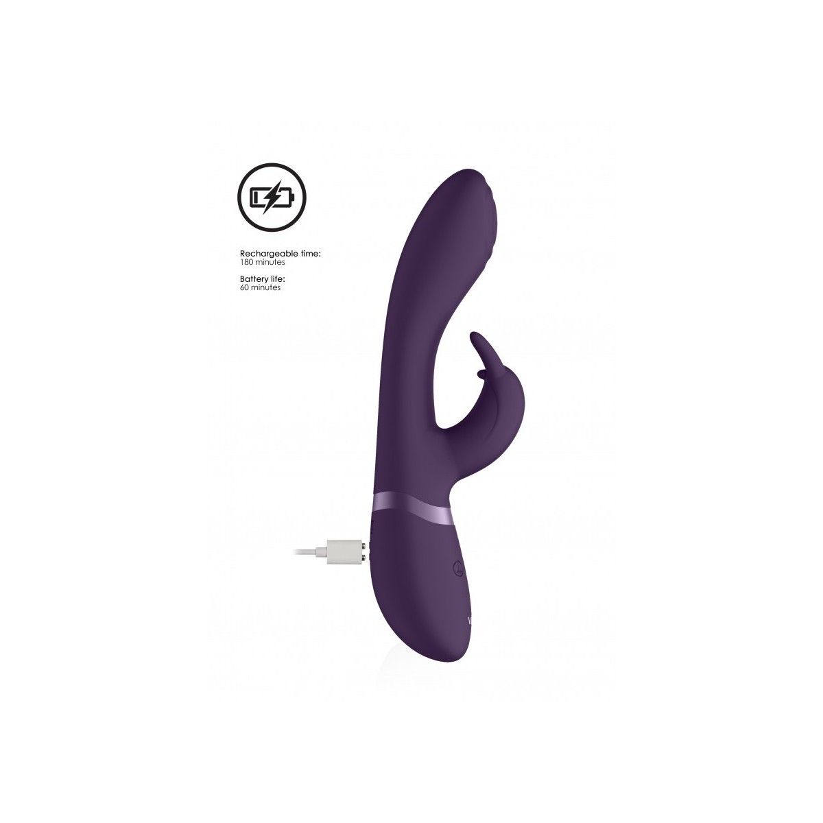 Vibratore Rabbit Cato Pulse G-spot Viola