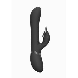 Vibratore rabbit Chou nero con 4 accessori Vibratore rabbit Chou nero con 4 accessori