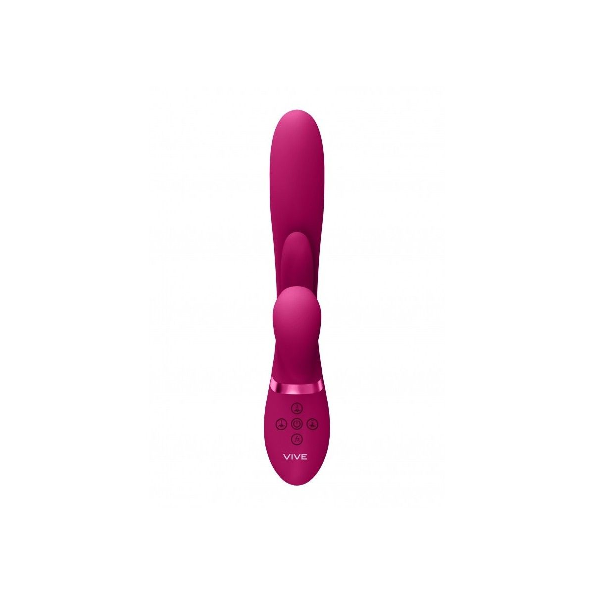 Vibratore rabbit Thrusting GSpot Flapper PulseWave Clit Stimulator Pink