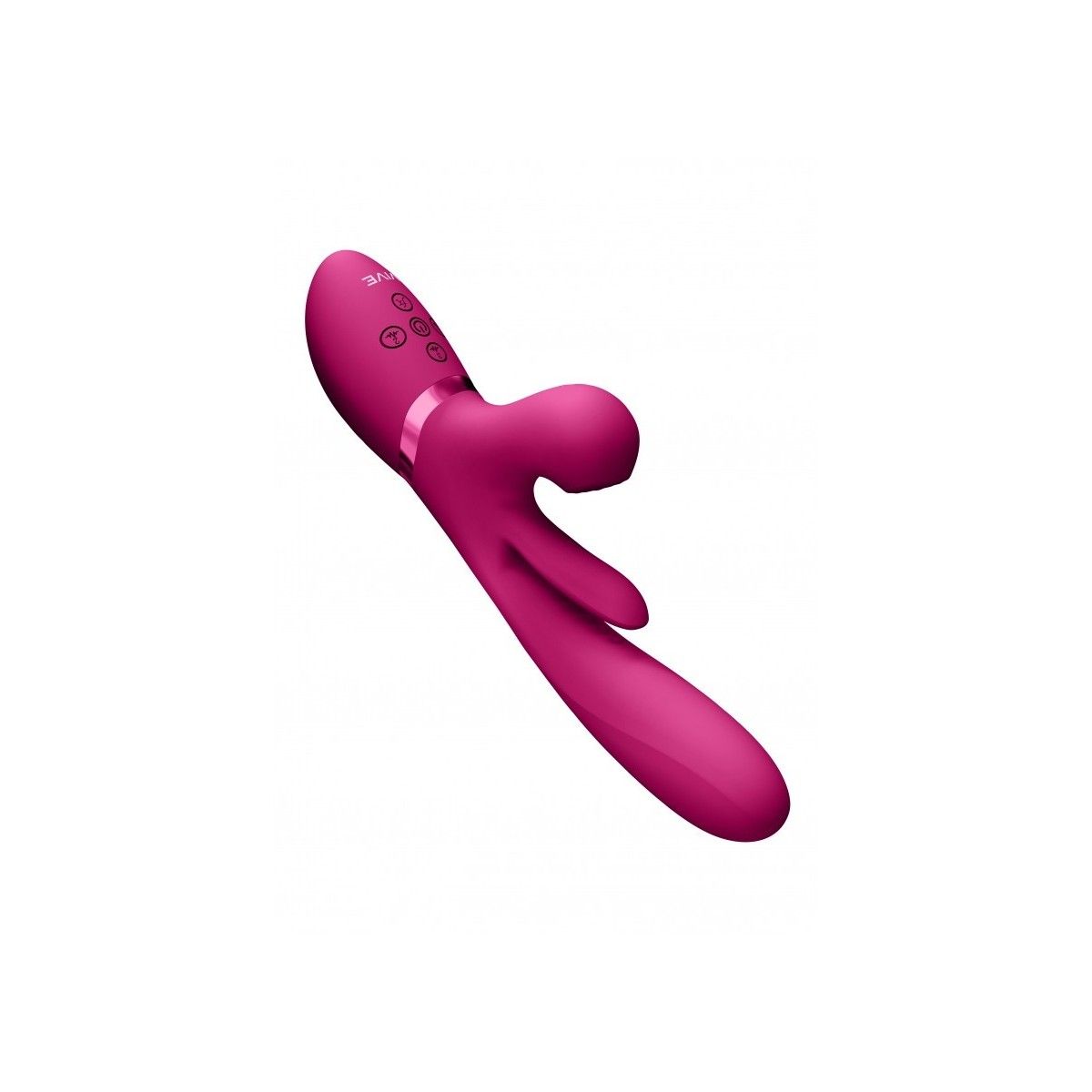 Vibratore rabbit Thrusting GSpot Flapper PulseWave Clit Stimulator Pink