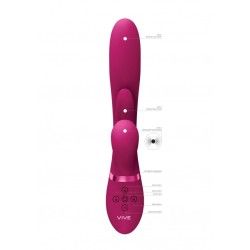 Vibratore rabbit 3 in 1 rosa Vibratore rabbit 3 in 1 rosa