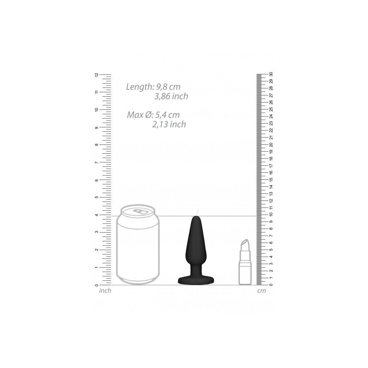 candela Scandalous Candles Butt Plug Black