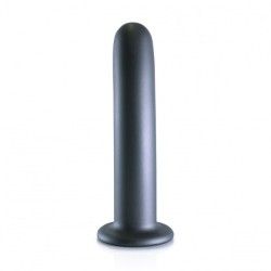 Dildo ventosa liscio punto G 17.5cm Gun Metal Dildo ventosa liscio punto G 17.5cm Gun Metal