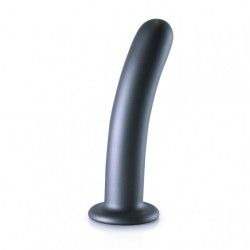 Dildo ventosa liscio punto G 17.5cm Gun Metal Dildo ventosa liscio punto G 17.5cm Gun Metal