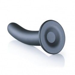 Dildo ventosa liscio punto G 17.5cm Gun Metal Dildo ventosa liscio punto G 17.5cm Gun Metal
