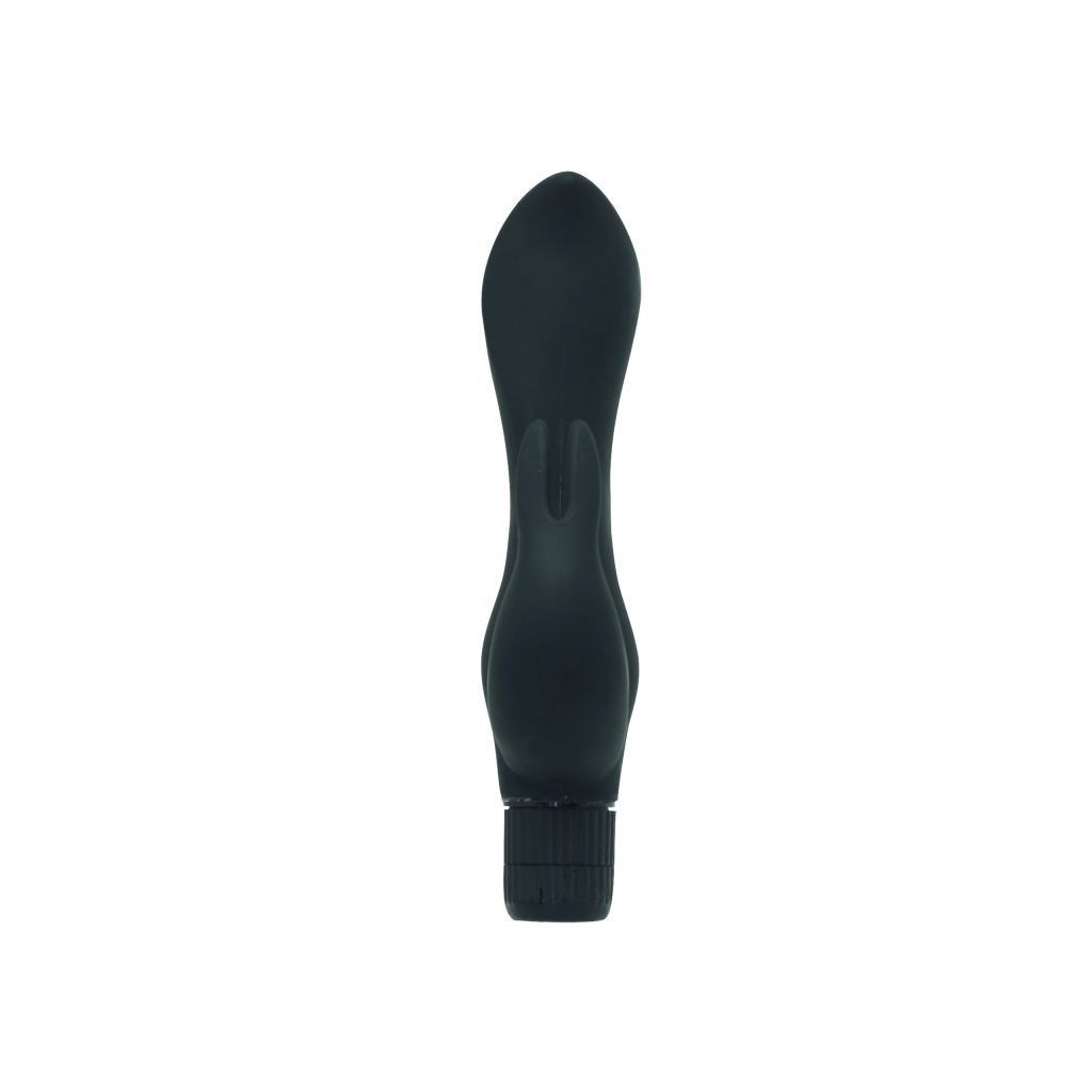 Vibratore vaginale doppio dildo stimolatore rabbit per clitoride nero sex toy donna