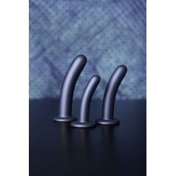 Dildo ventosa liscio punto G 17.5cm Gun Metal Dildo ventosa liscio punto G 17.5cm Gun Metal