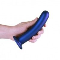 Dildo ventosa liscio punto G 17.5 cm Blue