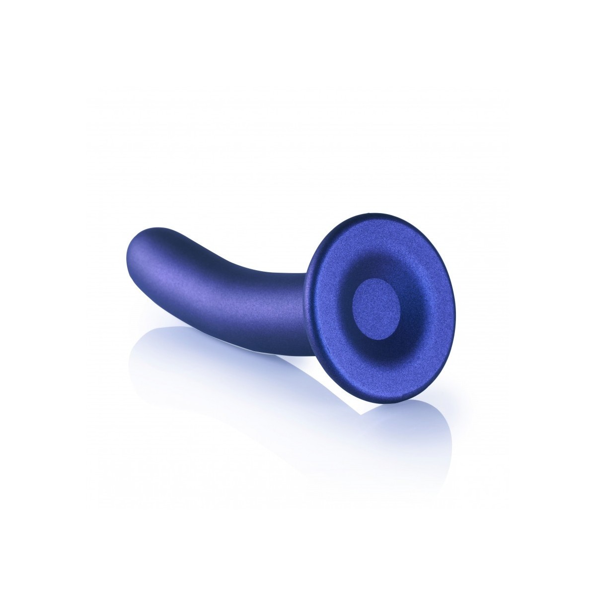 Dildo vaginale con ventosa Smooth G-Spot Dildo 7'' / 17 cm Metallic Blue