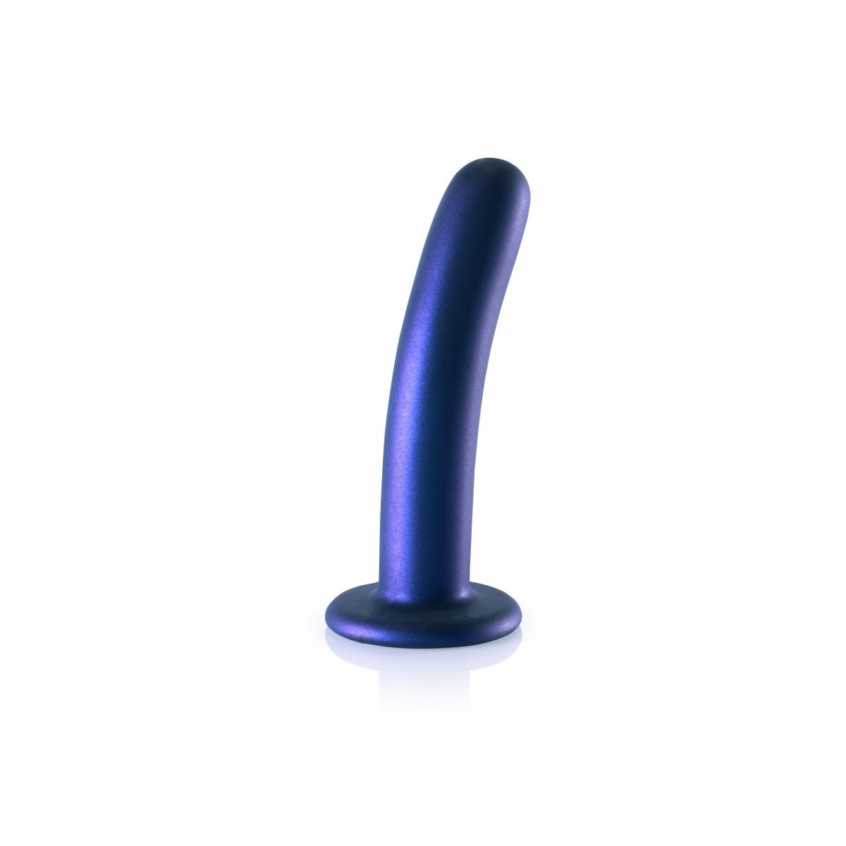 Dildo vaginale con ventosa Smooth G-Spot Dildo 6'' / 14,5 cm Metallic Blue