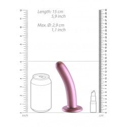 Dildo ventosa liscio punto G 15 cm Rose Gold Dildo ventosa liscio punto G 15 cm Rose Gold