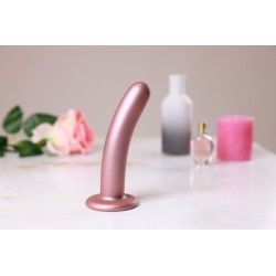 Dildo ventosa liscio punto G 15 cm Rose Gold Dildo ventosa liscio punto G 15 cm Rose Gold