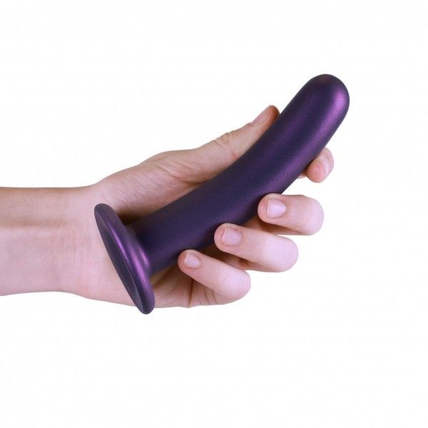 Dildo ventosa liscio punto G 15 cm Purple