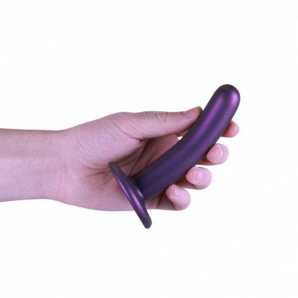 Dildo ventosa liscio punto G 12.5 cm Purple