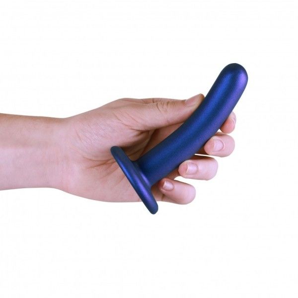 Dildo ventosa liscio punto G 12.5 cm Blue