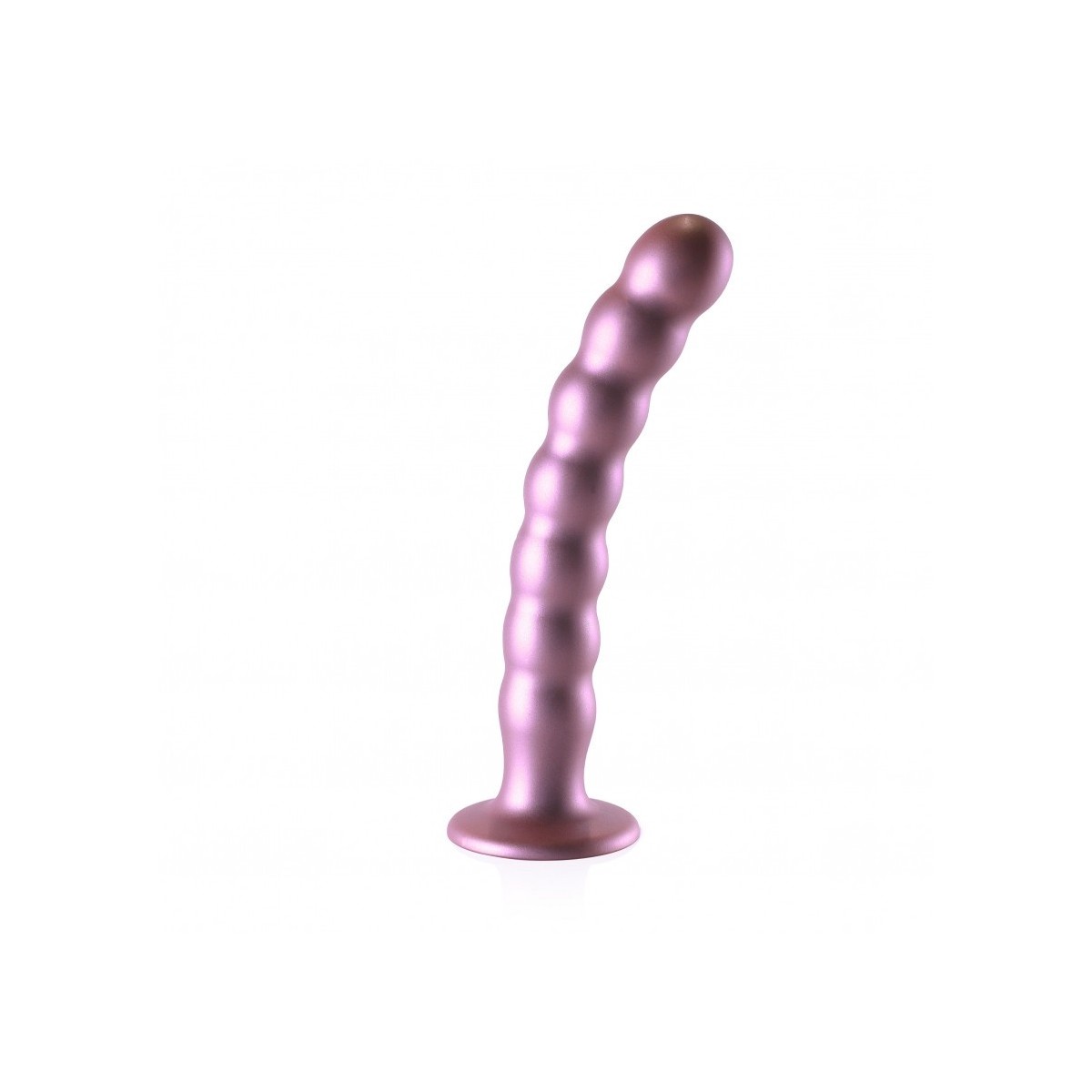 Dildo vaginale con ventosa a sfere Beaded G-Spot Dildo 8'' / 20,5 cm Rose Gold