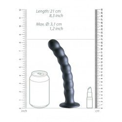 Dildo ventosa sfere punto G 21 cm Gun Metal Dildo ventosa sfere punto G 21 cm Gun Metal