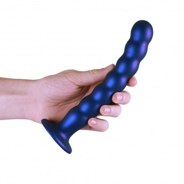 Dildo ventosa sfere punto G 21 cm Blue
