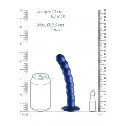 Dildo ventosa sfere punto G 17 cm Blue Dildo ventosa sfere punto G 17 cm Blue
