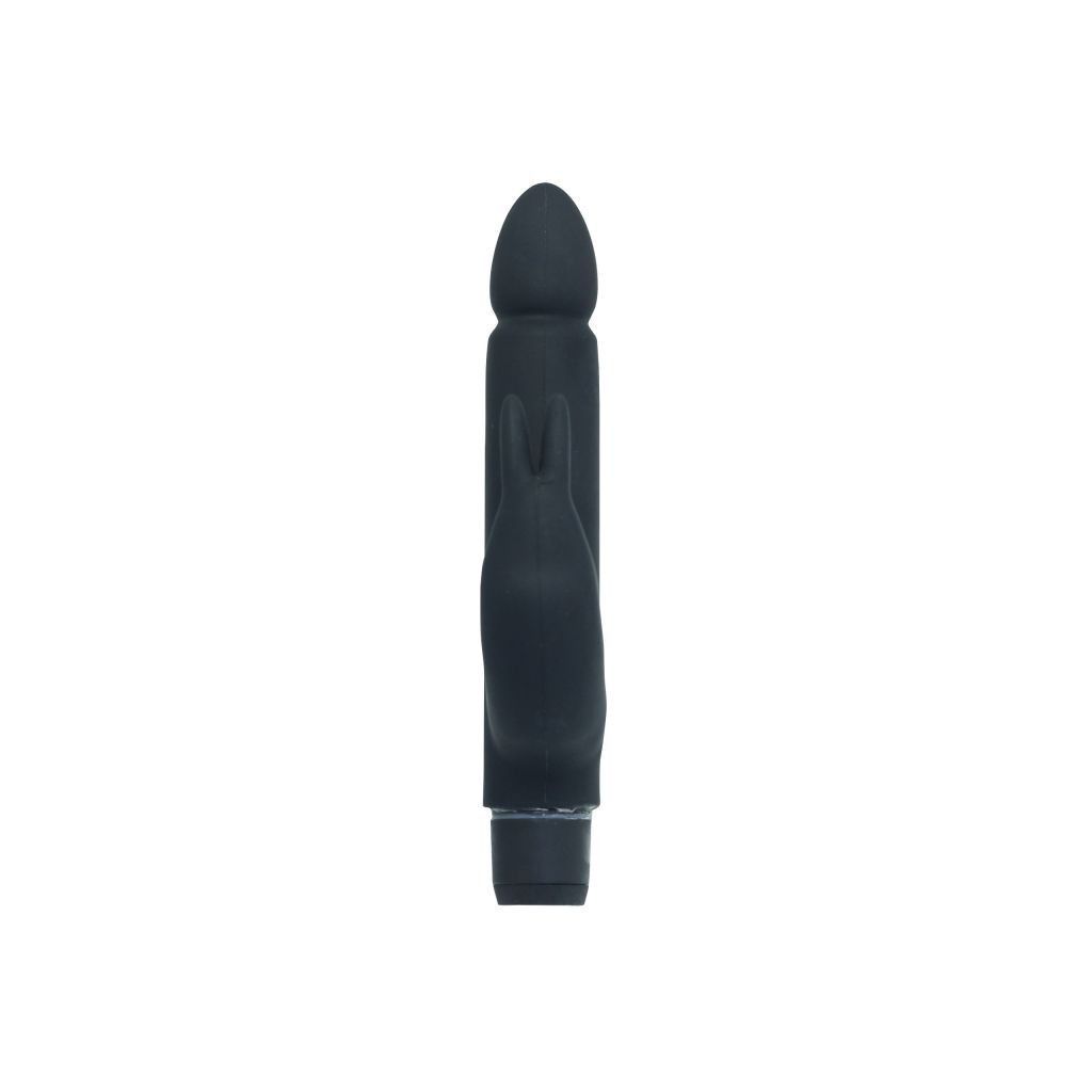 Vibratore nero fallo dildo vibrante rabbit doppio stimolatore clitoride vaginale