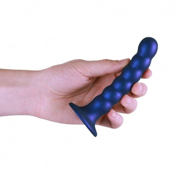 Dildo ventosa sfere punto G 13 cm Blue