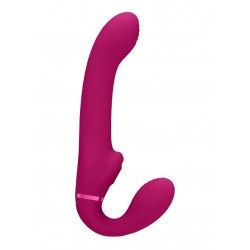 Vibratore strapon e succhia clitoride fucsia Vibratore strapon e succhia clitoride fucsia