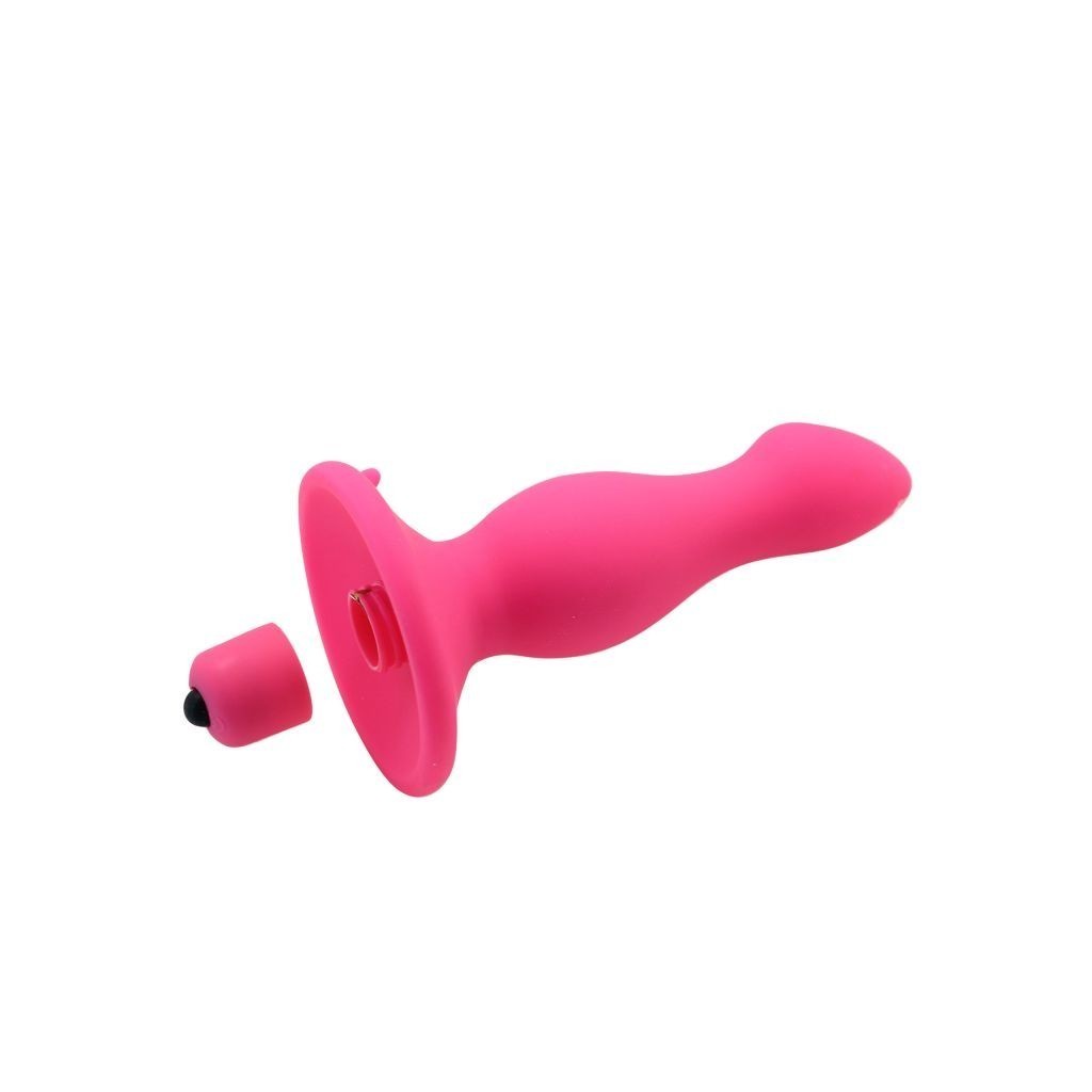Vibratore anale plug dildo vibrante anal butt pink sex toys