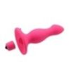 Plug anale vibrante con ventosa fucsia Plug anale vibrante con ventosa fucsia