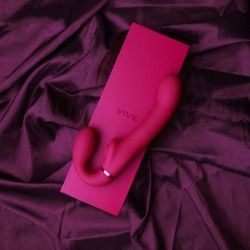 Vibratore strapon e succhia clitoride fucsia Vibratore strapon e succhia clitoride fucsia