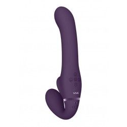 Vibratore strapon e succhia clitoride viola Vibratore strapon e succhia clitoride viola