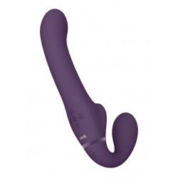 Vibratore strapon e succhia clitoride viola Vibratore strapon e succhia clitoride viola