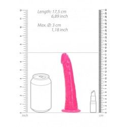 Fallo realistico Slim 17,5 cm rosa fluo Fallo realistico Slim 17,5 cm rosa fluo