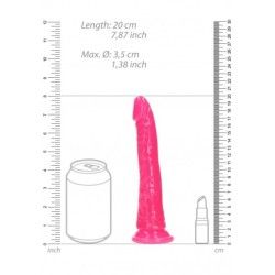 Fallo realistico Slim 20 cm rosa fluo Fallo realistico Slim 20 cm rosa fluo