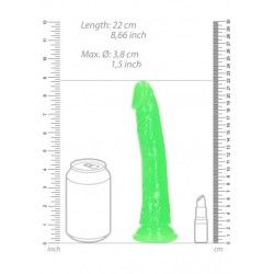 Fallo realistico Slim 22 cm verde fluo Fallo realistico Slim 22 cm verde fluo