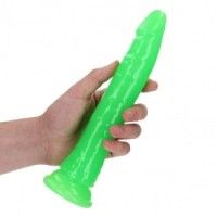 Fallo realistico Slim 22,5 cm verde fluo