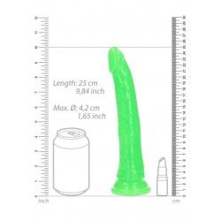 Fallo realistico Slim 22,5 cm verde fluo Fallo realistico Slim 22,5 cm verde fluo