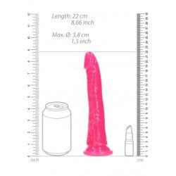 Fallo realistico Slim 22 cm rosa fluo Fallo realistico Slim 22 cm rosa fluo