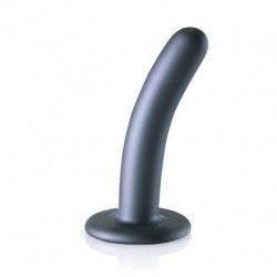 Dildo ventosa liscio punto G 12.5cm Gun Metal Dildo ventosa liscio punto G 12.5cm Gun Metal