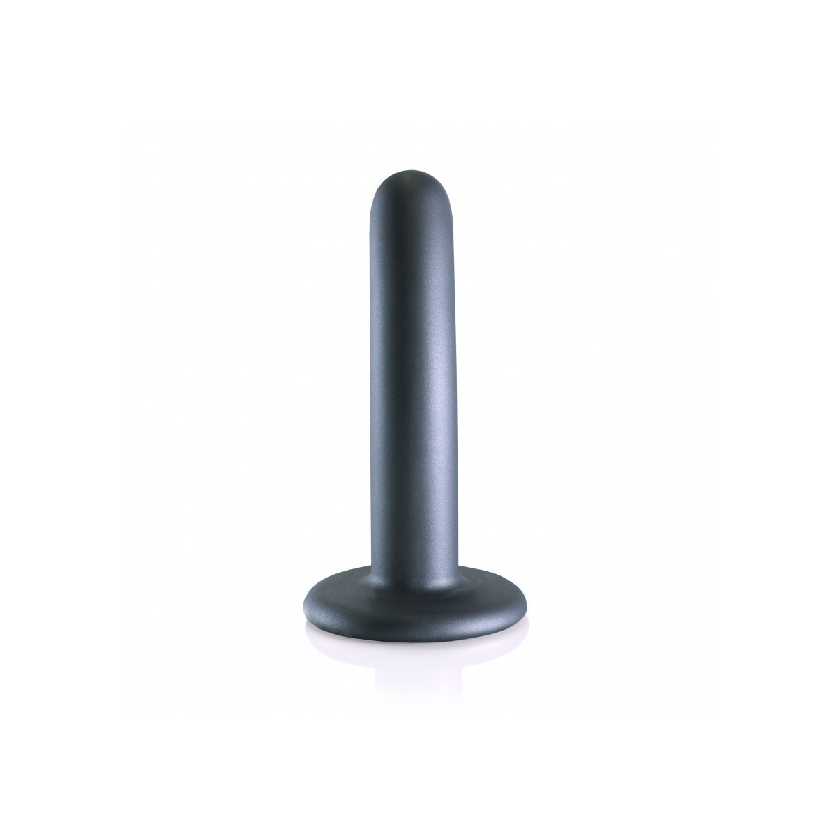 Dildo vaginale con ventosa Smooth G-Spot Dildo 5'' / 12 cm Gun Metal