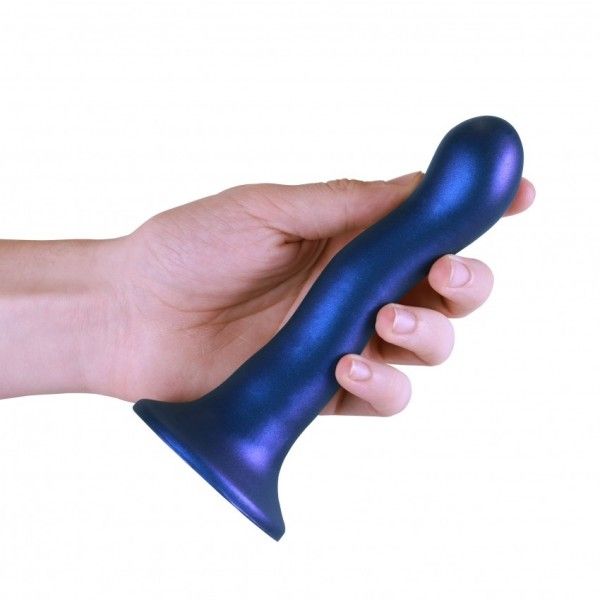 Dildo ventosa curvy punto G 18 cm Blue