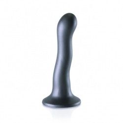 Dildo ventosa curvy punto G 18 cm Gun Metal Dildo ventosa curvy punto G 18 cm Gun Metal
