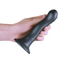 Dildo ventosa curvy punto G 18 cm Gun Metal Dildo ventosa curvy punto G 18 cm Gun Metal