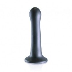 Dildo ventosa curvy punto G 18 cm Gun Metal Dildo ventosa curvy punto G 18 cm Gun Metal