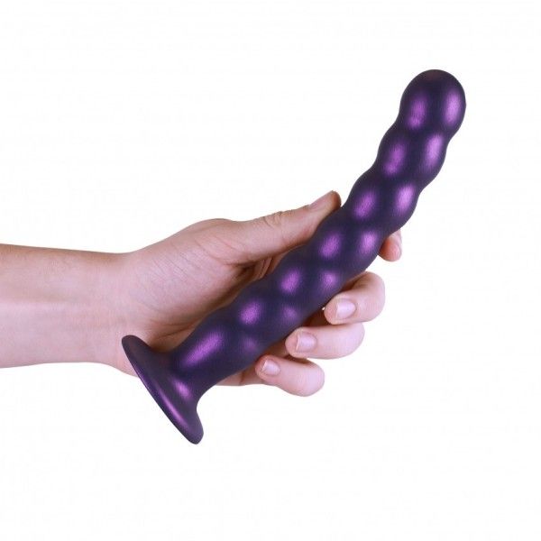 Dildo ventosa sfere punto G 21 cm Purple