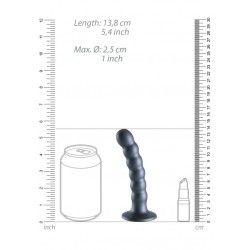 Dildo ventosa sfere punto G 13 cm Gun Metal Dildo ventosa sfere punto G 13 cm Gun Metal