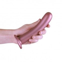 Dildo ventosa liscio punto G 17.5cm Rose Gold Dildo ventosa liscio punto G 17.5cm Rose Gold