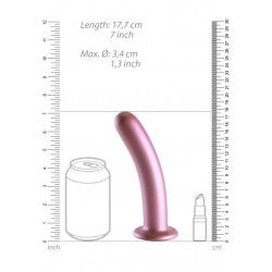 Dildo ventosa liscio punto G 17.5cm Rose Gold Dildo ventosa liscio punto G 17.5cm Rose Gold