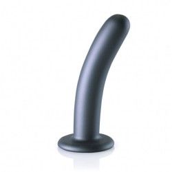 Dildo ventosa liscio punto G 15 cm Gun Metal Dildo ventosa liscio punto G 15 cm Gun Metal