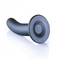 Dildo ventosa liscio punto G 15 cm Gun Metal Dildo ventosa liscio punto G 15 cm Gun Metal